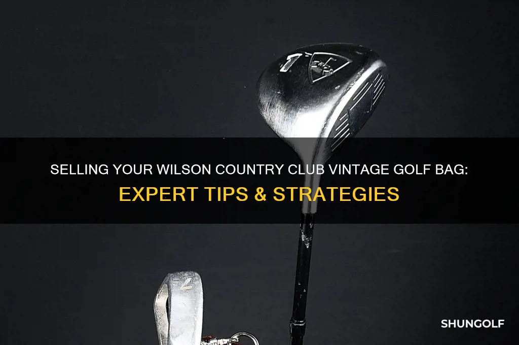 how to sell my wilson country club vintage golf bag