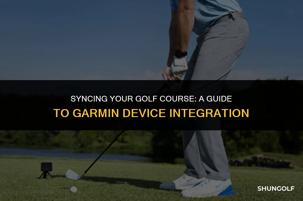 how to send a golf course to garmin device