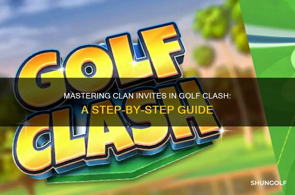 how to send clan invite golf clash