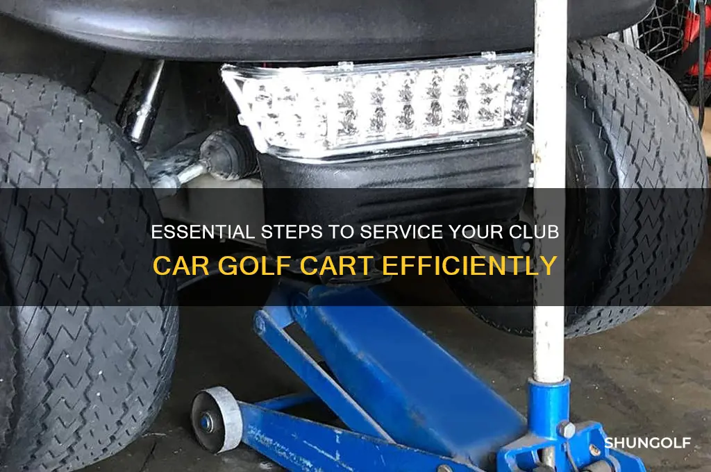 how to service a club car golf cart
