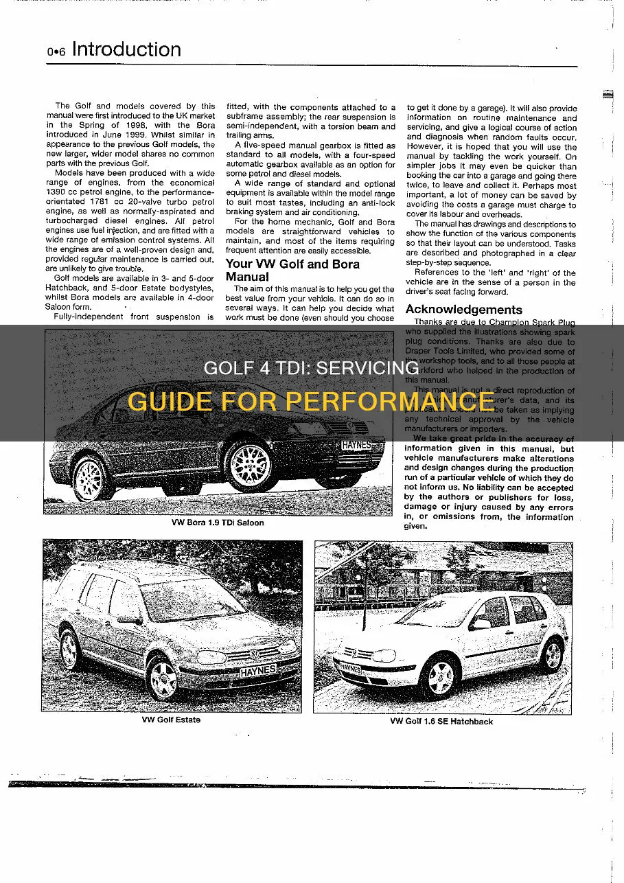 how to service golf 4 tdi