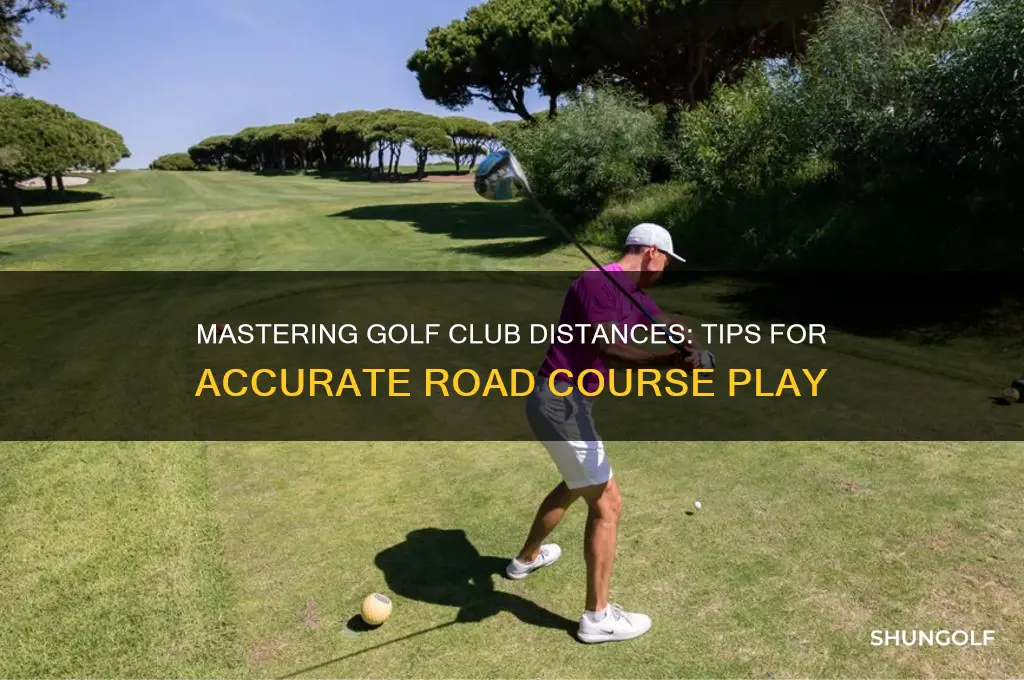 how to set club distance in golf road