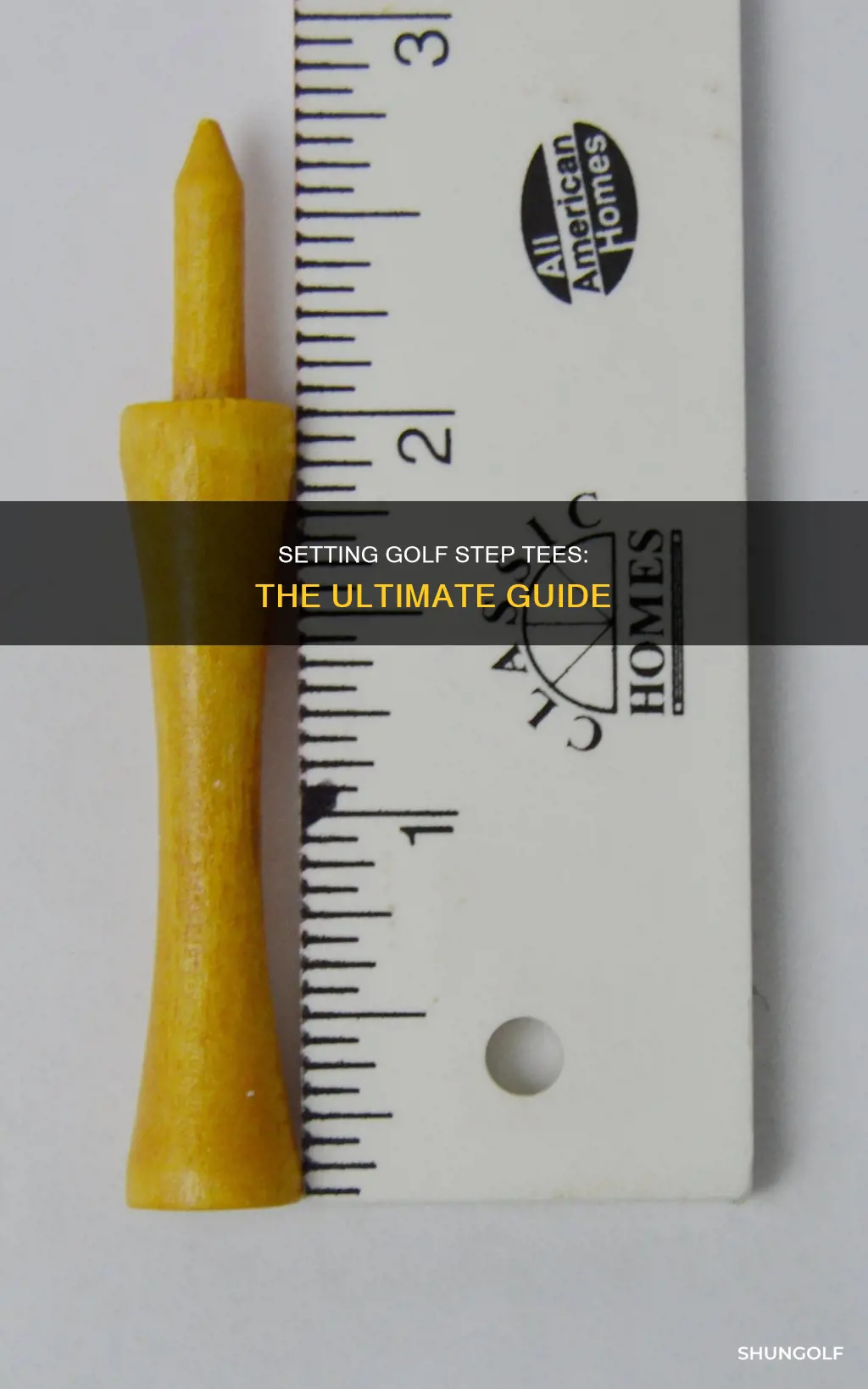 how to set golf step tees