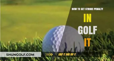 Mastering Golf's Stroke Penalty: A Step-by-Step Guide to Setting It