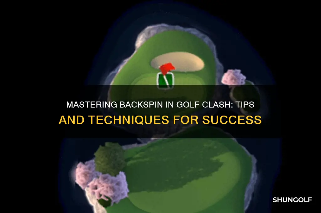 how to set the back spin in golf clash