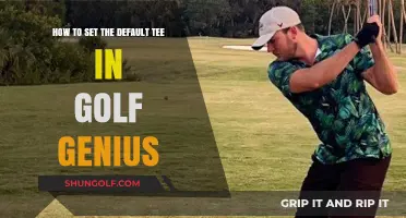 Mastering Golf Genius: Setting Your Default Tee in Simple Steps