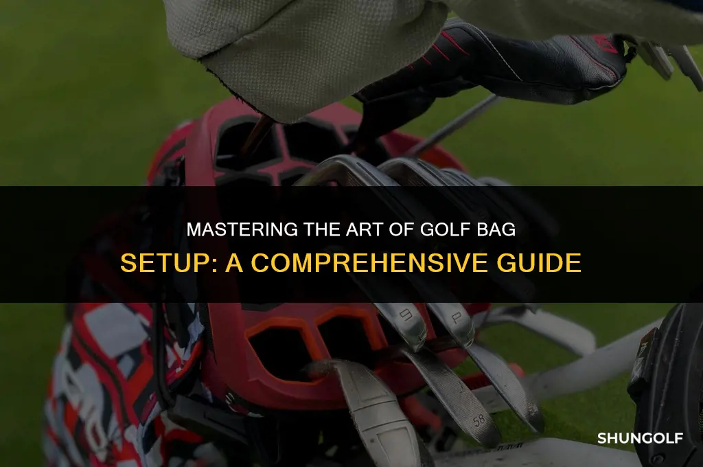 how to set uo golf bag
