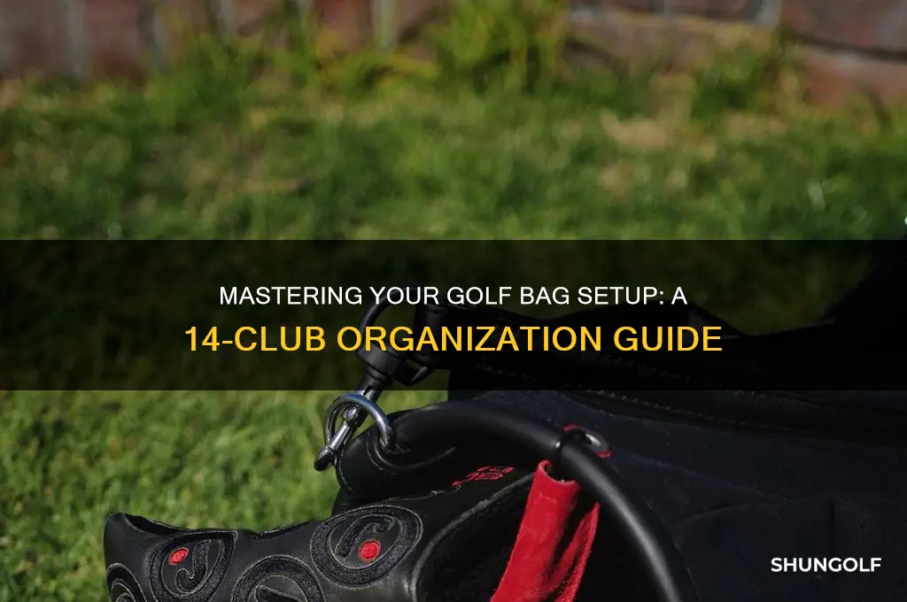 how to set up 14 club golf bag