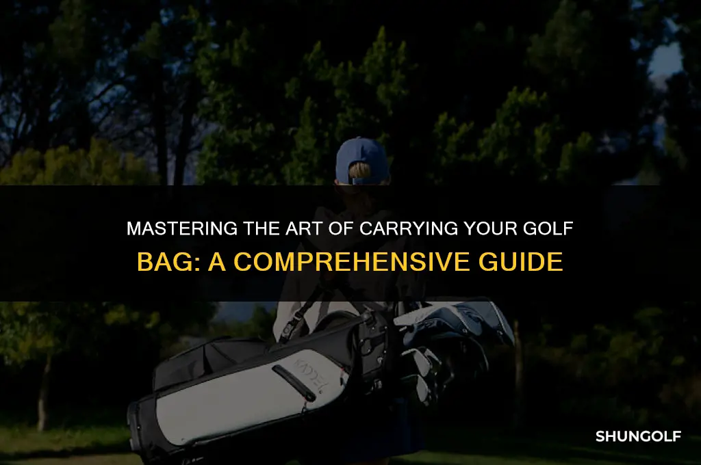 how to set up a carry golf bag