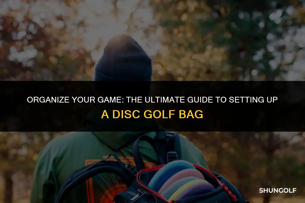 how to set up a disc golf bag