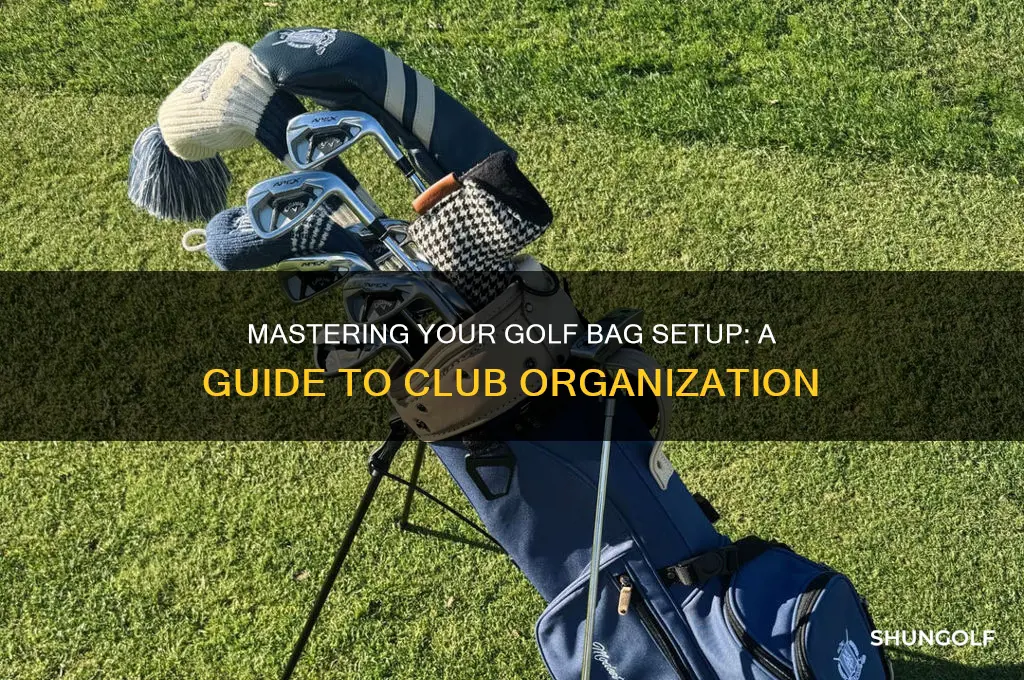 how to set up a golf bag with clubs
