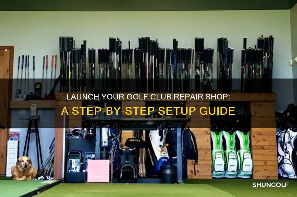 how to set up a golf club repair shop