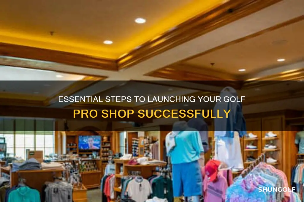 how to set up a golf pro shop
