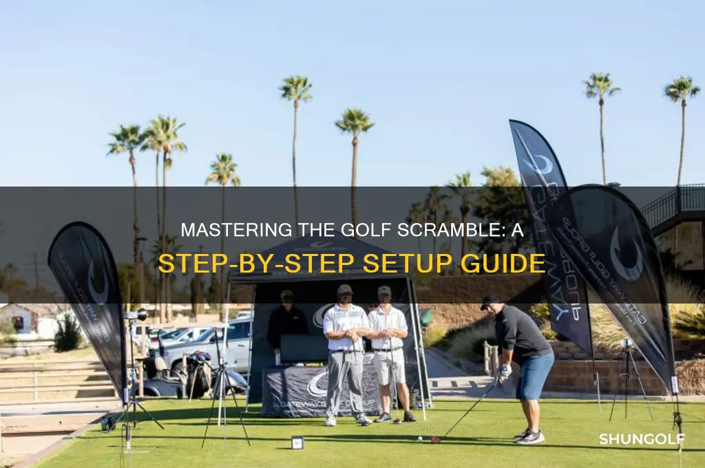 how to set up a golf scramble