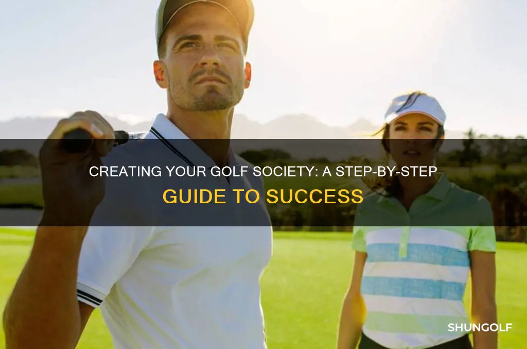 how to set up a golf society