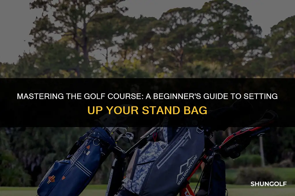 how to set up a golf stand bag