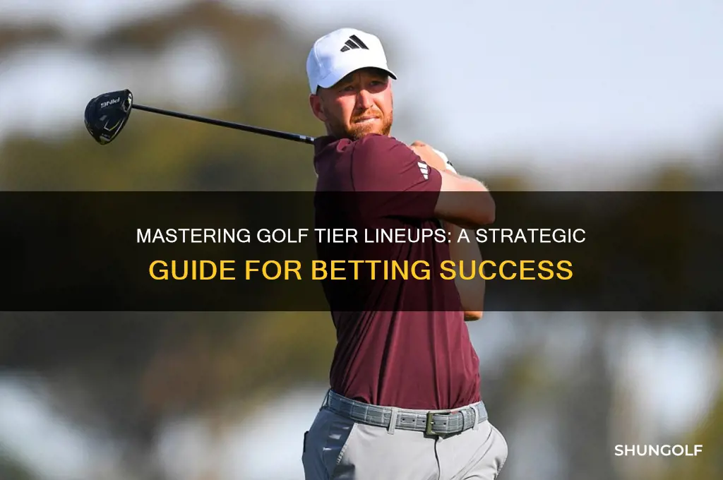 how to set up a golf tier lineup for betting