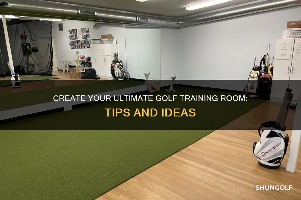 how to set up a golf training room ththomideas