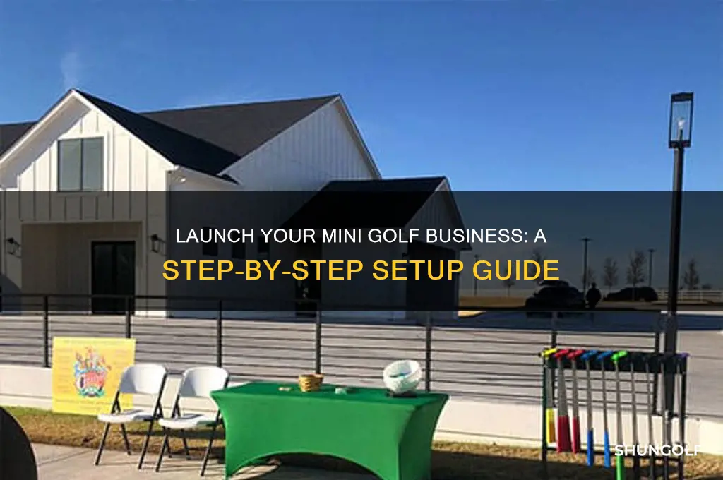 how to set up a mini golf business