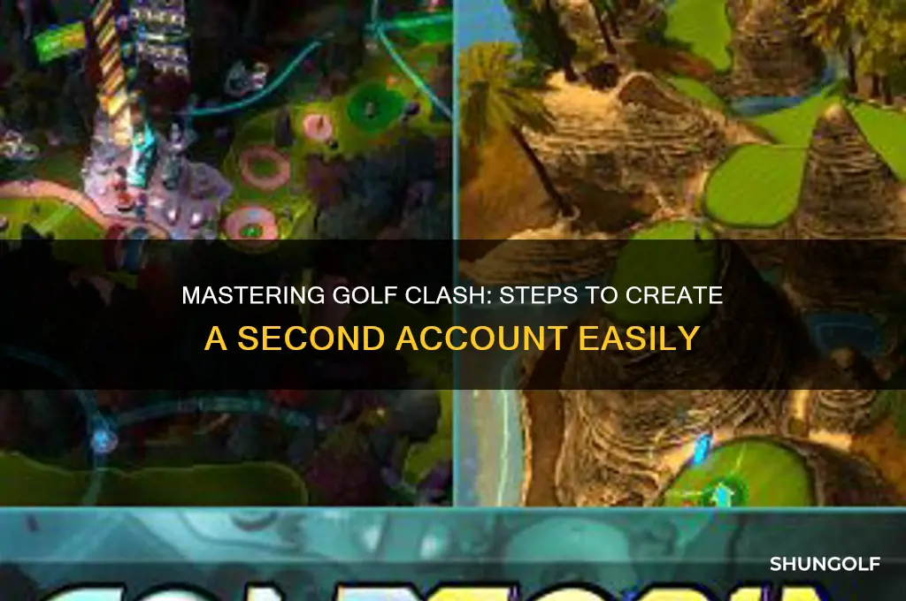 how to set up a second account in golf clash