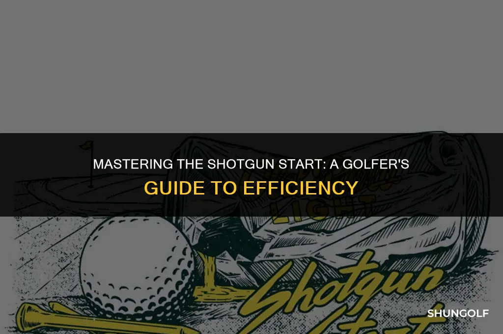 how to set up a shotgun start in golf