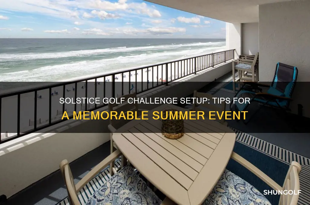 how to set up a solstice golf challenge