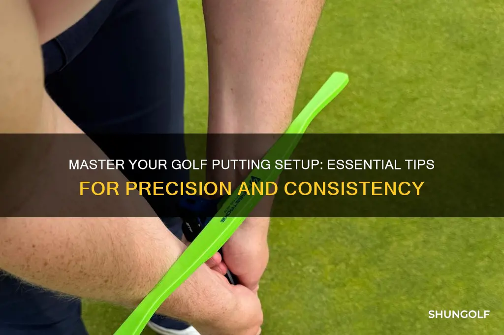 how to set up for putting in golf