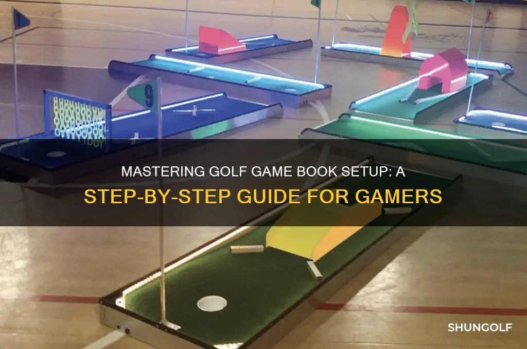 how to set up games on golf game book