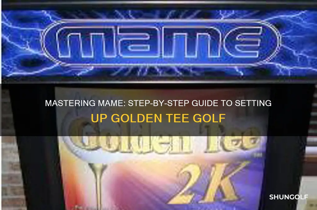 how to set up golden tee golf on mame
