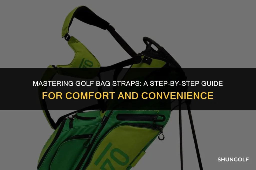 how to set up golf bag straps