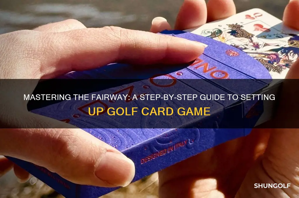 how to set up golf card game