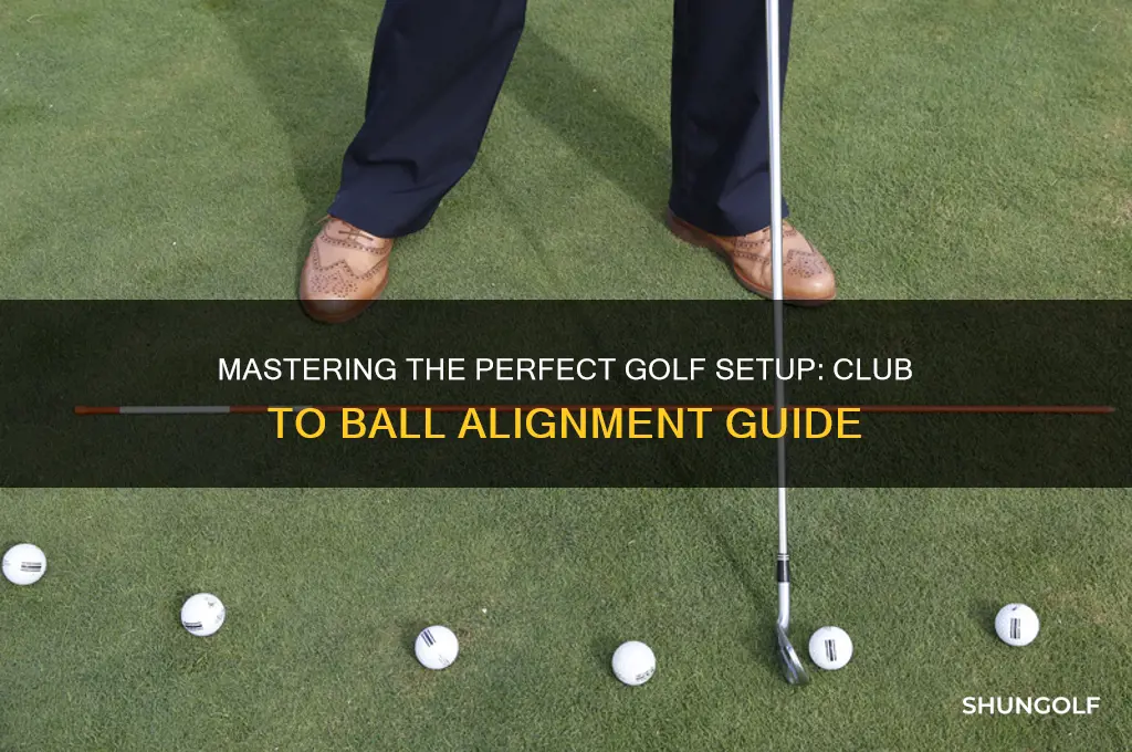 how to set up golf club to ball