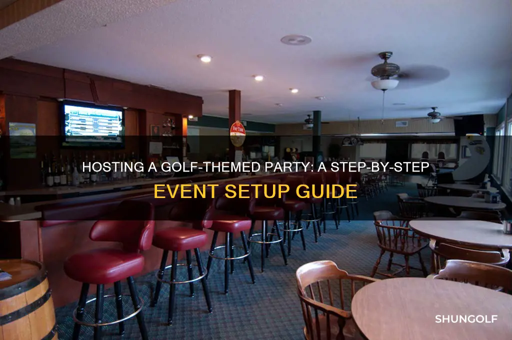 how to set up golf event for party