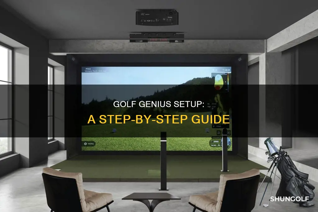 how to set up golf genius