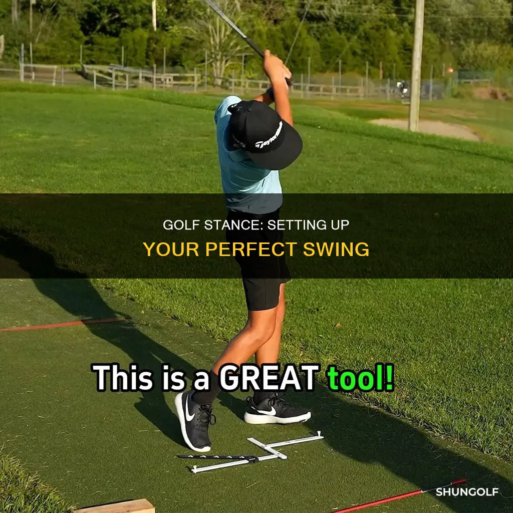 how to set up golf stance