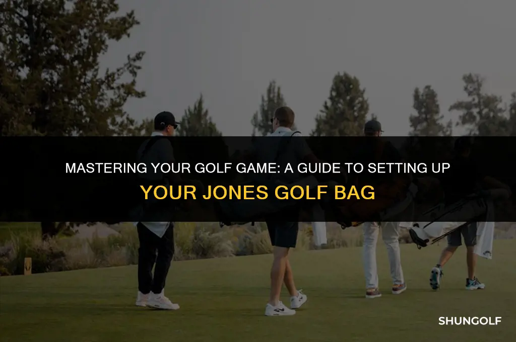 how to set up jones golf bag