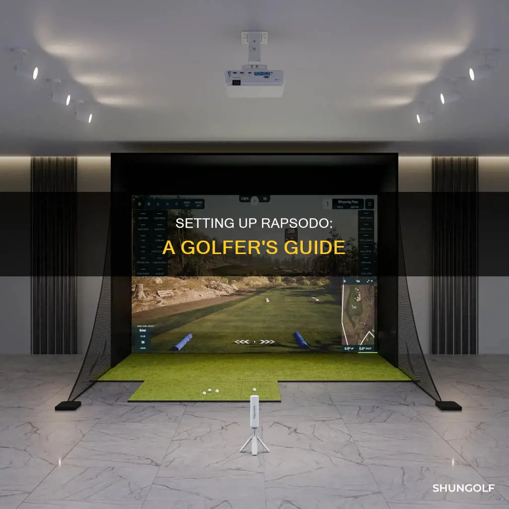 how to set up rapsodo golf