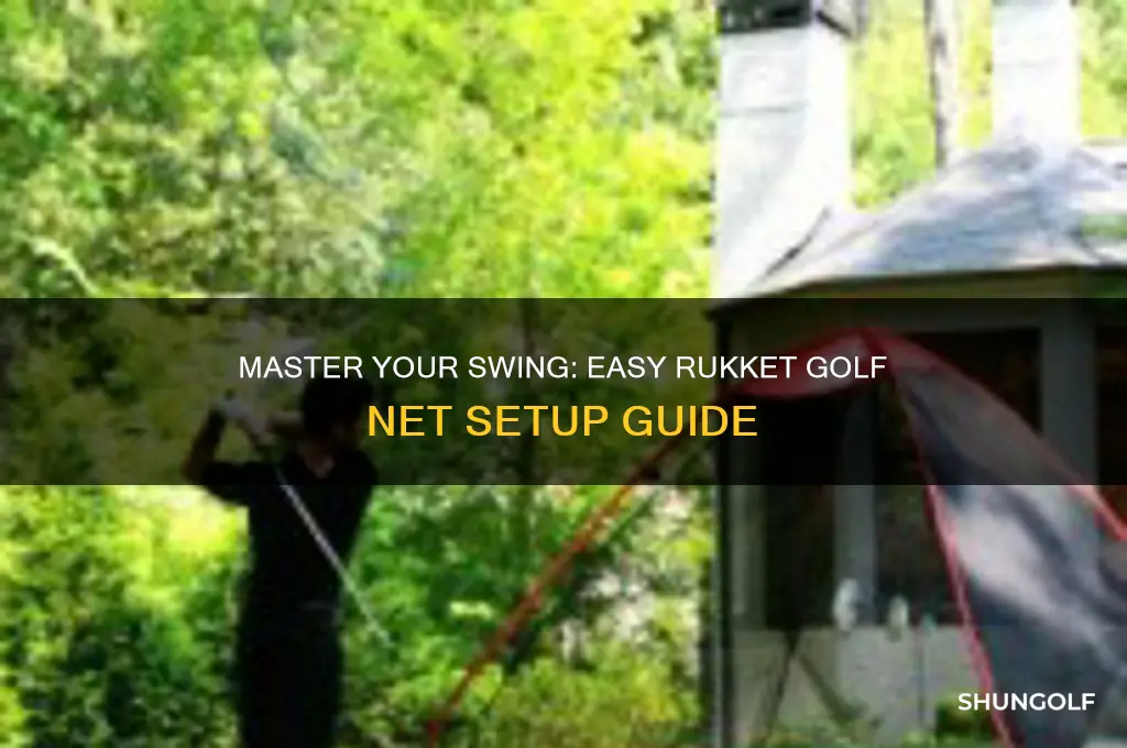 how to set up rukket golf net