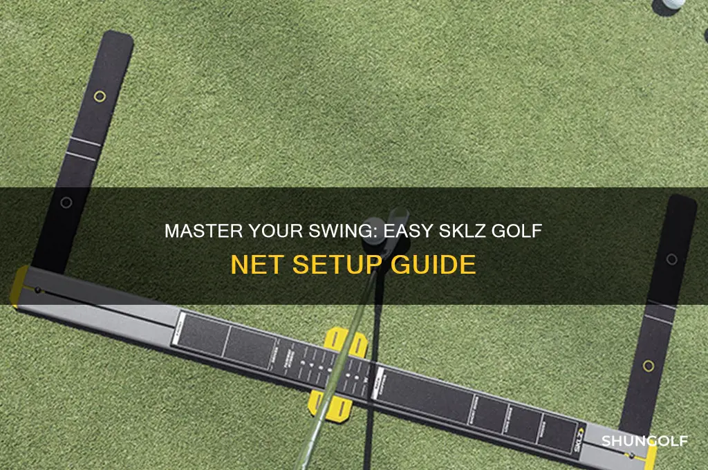 how to set up sklz golf net