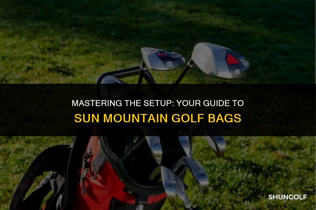 how to set up sun mountain golf bag