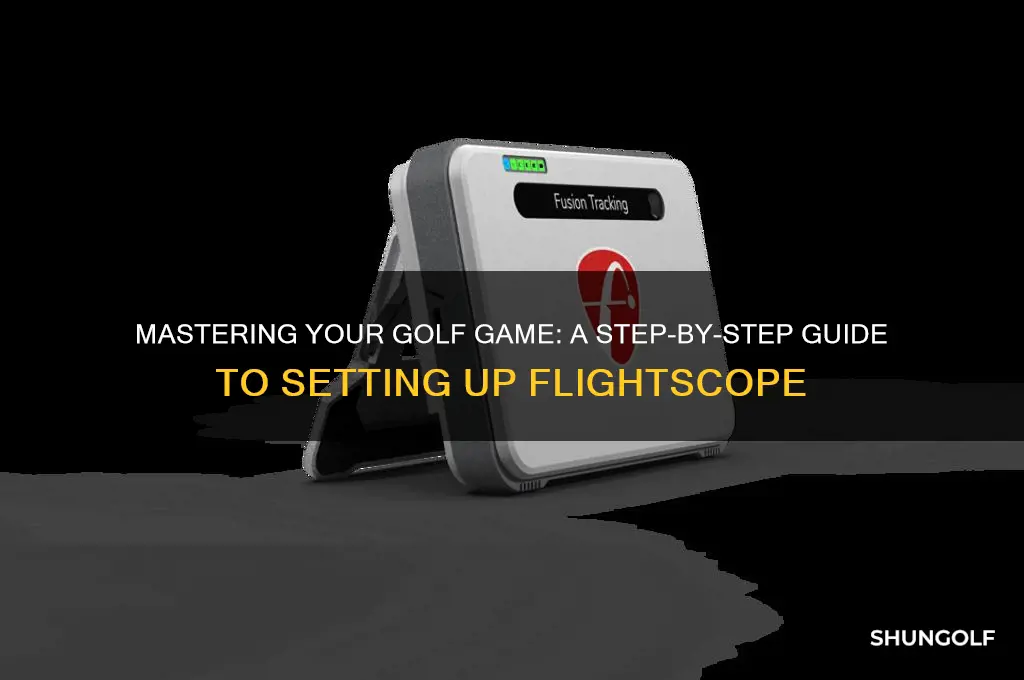 how to set up the golf flightscope