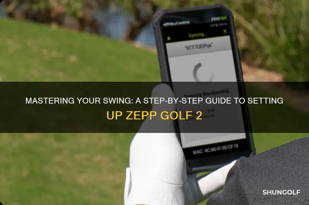 how to set up zepp golf 2
