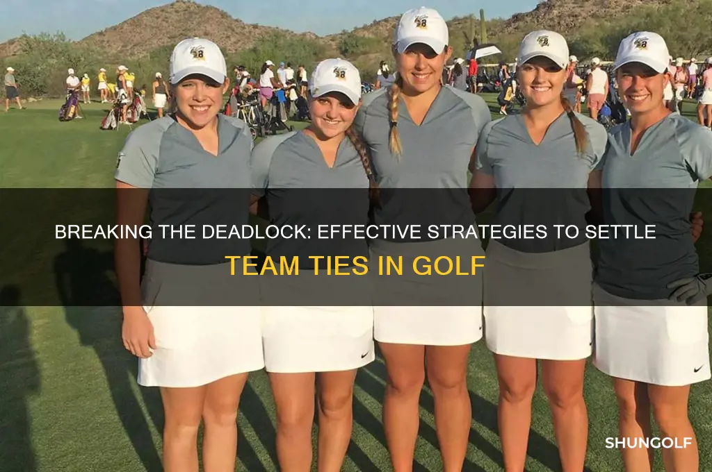 how to settle a team tie in golf