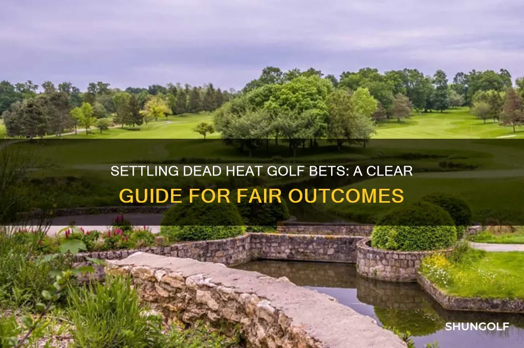 how to settle dead heat golf bets
