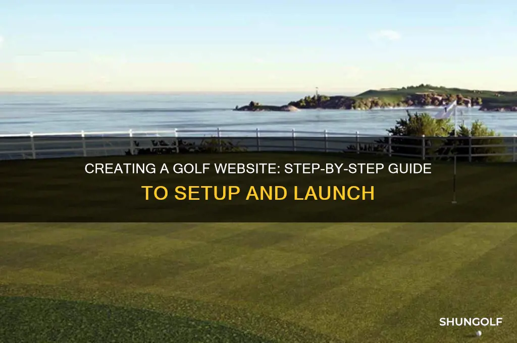 how to setup a golf web site