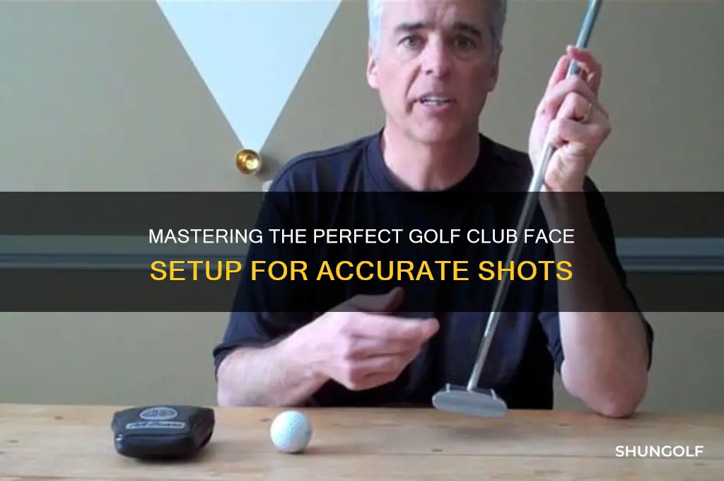 how to setup face of golf club when hitting