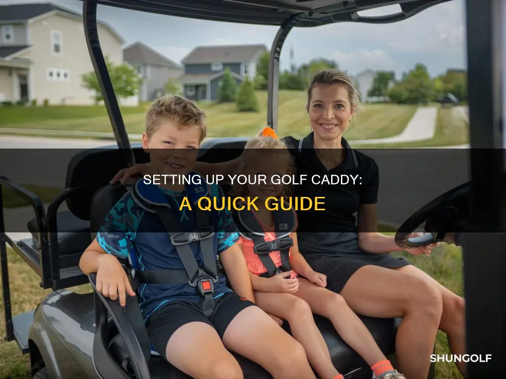how to setup golf caddy