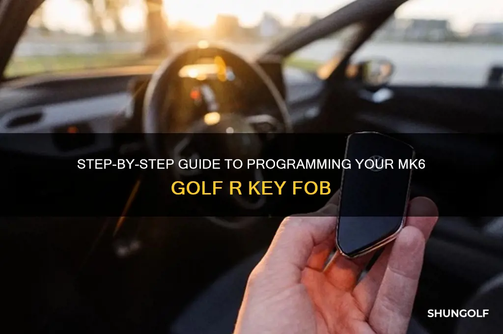 how to setup key fob mk6 golf r