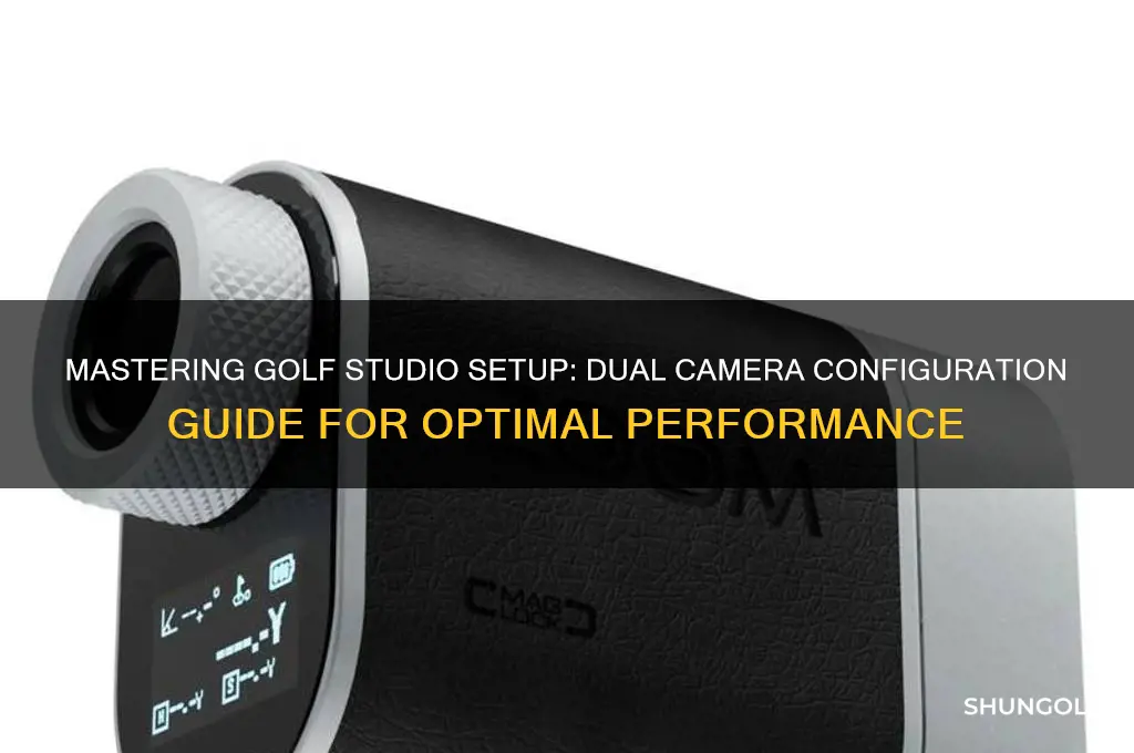 how to setup two cameras for a golf studio