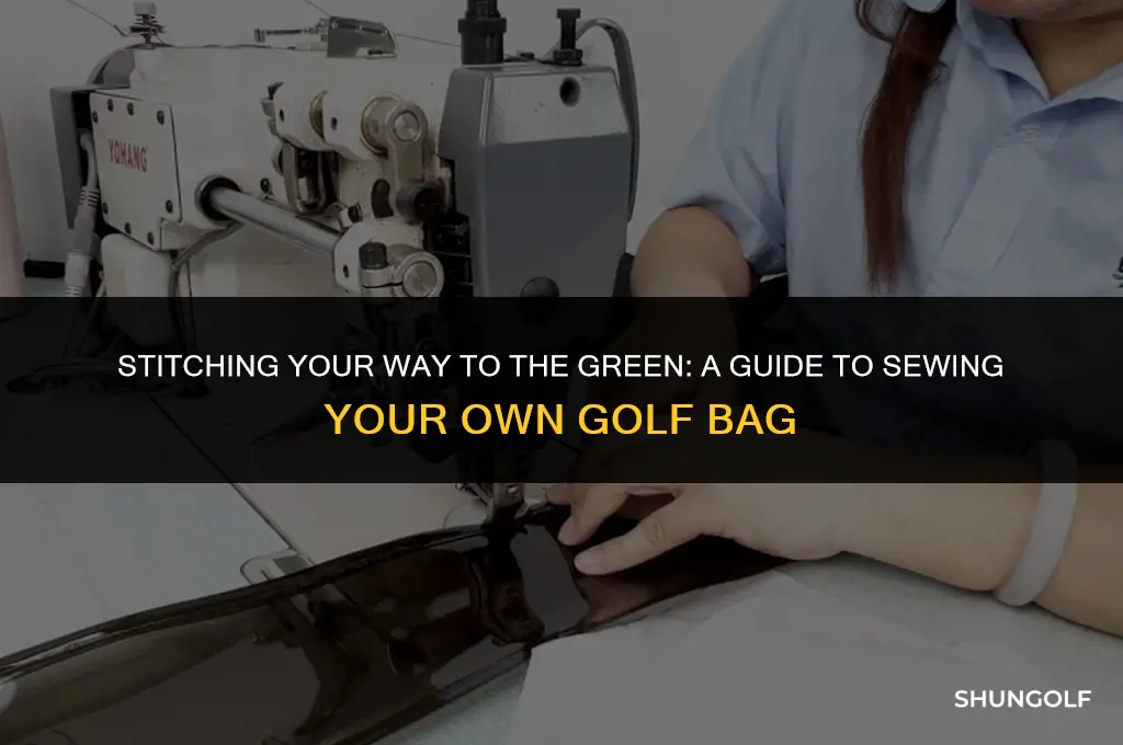 how to sew a golf bag